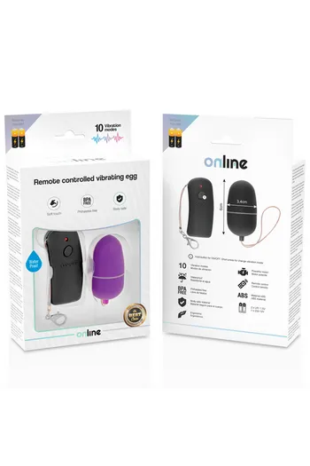 Remote Control Vibrating Egg - 10 Vibration Modes for Couples