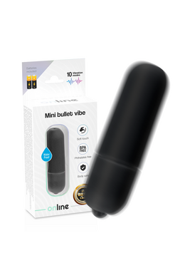 Online Mini Vibrating Bullet - 10 Modes, Waterproof, Powerful