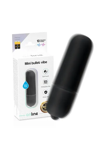 Online Mini Vibrating Bullet - 10 Modes, Waterproof, Powerful