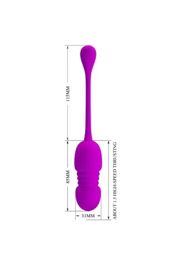 Pretty Love Egg: Remote Control Vibrator with 12 Vibration & Thrust Modes