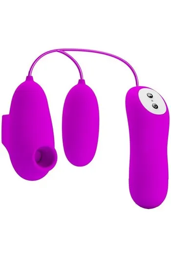 Mini Vibrating Ball with 12 Functions - Dual Stimulation Vibration and Suction | Pretty Love
