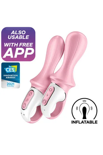 Satisfyer Air Pump Booty 5 Connect App - Inflatable Anal Vibrator with App Control