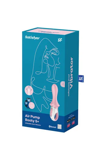Satisfyer Air Pump Booty 5 Connect App - Vibratore Anale Inflabile con App