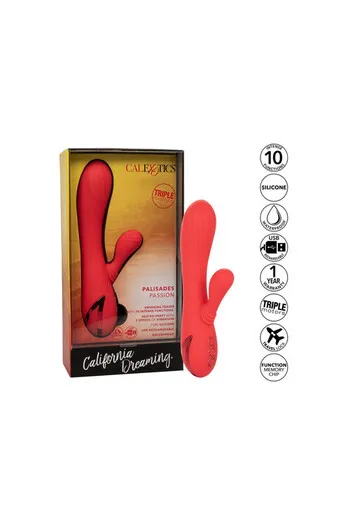 California Dreaming Palisades Passion - Heated Rabbit Vibrator for Intense Pleasure
