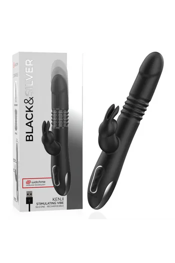 Kenji Stimulating Vibe: Premium Vibrator with Advanced Technology | Black&Silver