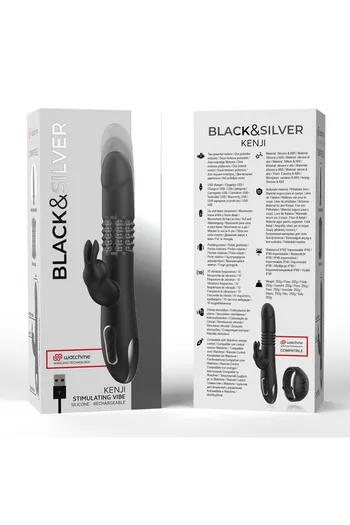Kenji Stimulating Vibe: Premium Vibrator with Advanced Technology | Black&Silver