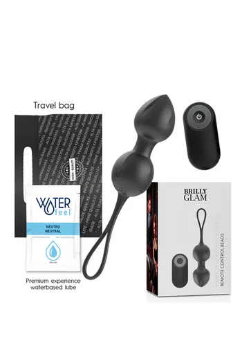 BRILLY GLAM VIBRATING KEGEL BEADS - Bolle Vaginali Vibro-Kegel Ricaricabili con Telecomando