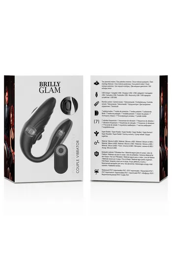 Vibratore Duale BRILLY GLAM per Coppie - 7 Modalità Vibrazione e Pulsazione