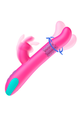 HAPPY LOKY Pluto Rabbit Vibrator & Rotator - Giocattolo Erotico Multifunzione