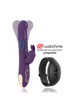TREASURE - BASTIAN RABBIT UP & DOWN, ROTATORE E VIBRATORE COMPATIBILE CON LA TECNOLOGIA WIRELESS WATCHME