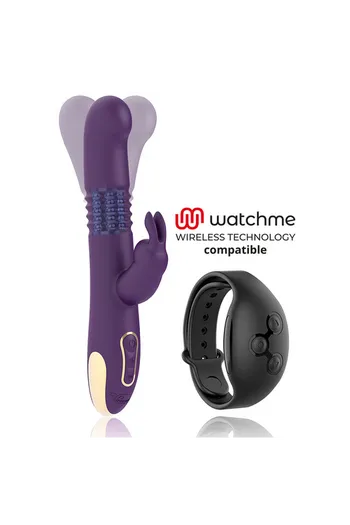 TREASURE - BASTIAN RABBIT UP & DOWN, ROTATORE E VIBRATORE COMPATIBILE CON LA TECNOLOGIA WIRELESS WATCHME