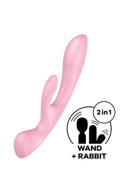 Triple Oh: 3-Motor Vibrator for Intense G-Spot & Clitoral Stimulation | Premium Experience