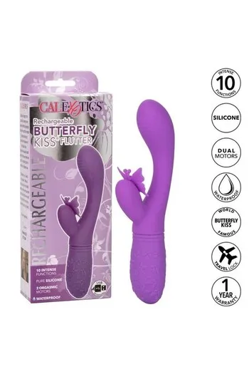 Rechargeable Butterfly Kiss Vibrator | Calexotics | Intimate Pleasure
