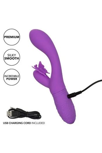 Rechargeable Butterfly Kiss Vibrator | Calexotics | Intimate Pleasure
