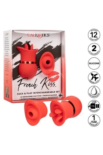 Interchangeable French Kiss Suckers Set - Double Pleasure