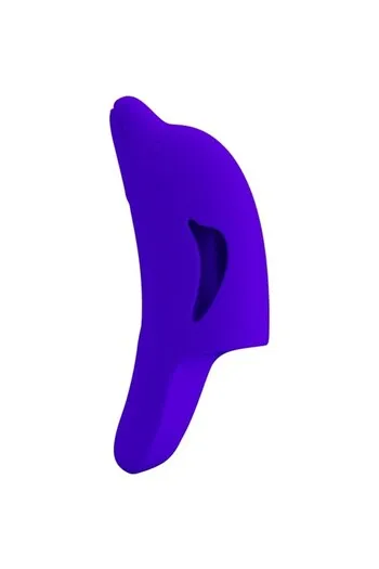Vibratore a Dito Pretty Love Dolphin - 10 Funzioni di Vibrazione in Silicone