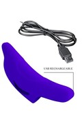 Vibratore a Dito Pretty Love Dolphin - 10 Funzioni di Vibrazione in Silicone