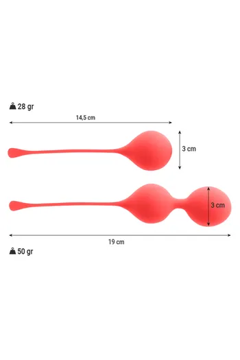 Intense™ Pack Kendall - Chinese Balls for Pelvic Floor Strengthening