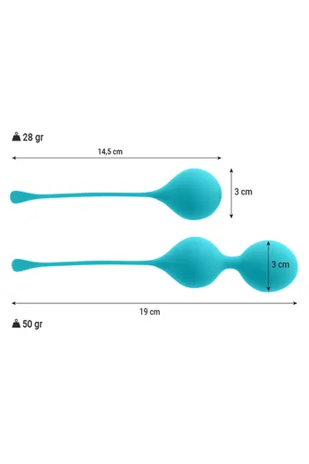 Intense™ Pack Kendall Ben Wa Balls - Strengthen Your Pelvic Floor