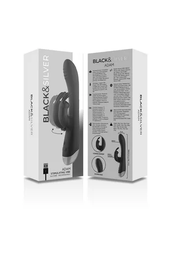 BLACK&SILVER™ Adam: Doppia Stimolazione Clitoridea e Punto G per Orgasmi Intensi