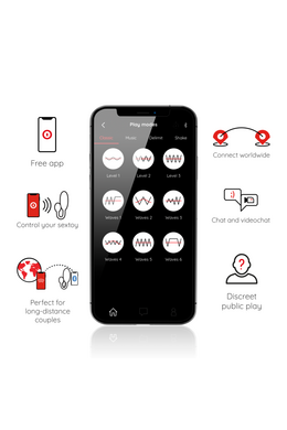 Discrete couple's vibrator with app control