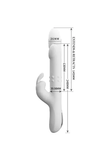 Pretty Love Rabbit Vibrator: Multi-Speed Vibration, Rotation & Thrusting