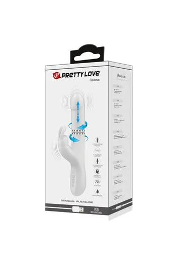 Pretty Love Rabbit Vibrator: Multi-Speed Vibration, Rotation & Thrusting