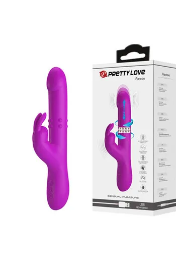 Pretty Love Rabbit Vibrator: Multi-Speed Vibration, Thrusting & Rotation for Dual Stimulation