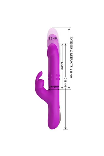 Vibratore Coniglio Pretty Love: Vibrazione, Rotazione e Spinta per Orgasmi Multipli