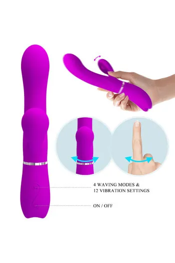 Pretty Love Clitoral Vibrator - Dual Stimulation & 12 Functions