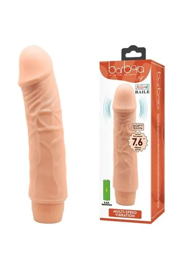Realistic vibrating dildo with multiple speed vibrations