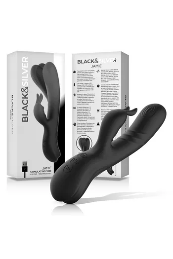 BLACK&SILVER™ Jamie: Doppia Stimolazione Clitoridea e Punto G per Orgasmi Intensi