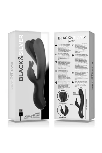 BLACK&SILVER™ Jamie: Doppia Stimolazione Clitoridea e Punto G per Orgasmi Intensi