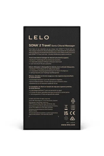 SONA™ 2 Travel: Stimolazione Sonica Portatile per Viaggi Intimi | LELO
