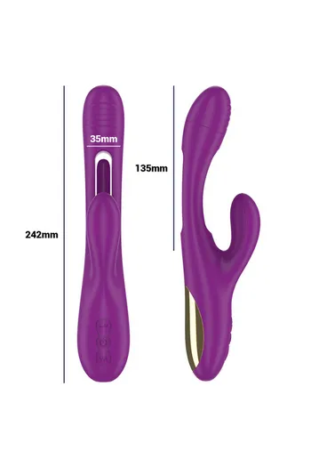 APOLO by INTENSE: Female Masturbator with 3 Motors & Oscillating Tongue