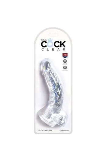 King Cock Clear: Transparent Realistic Dildo for Ultimate Sensory Experience