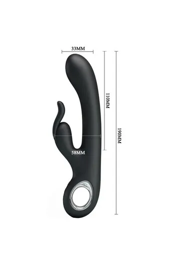 Rechargeable Rabbit Vibrator - Dual Stimulation for Clitoris and G-Spot | Pretty Love