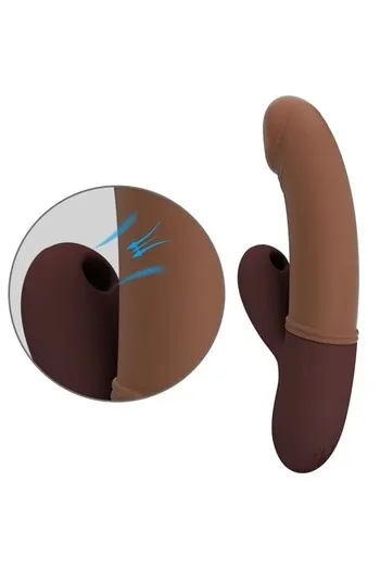 G-Spot Vibrator with Suction & Rabbit Head | 7 Vibrations + 7 Pulsations