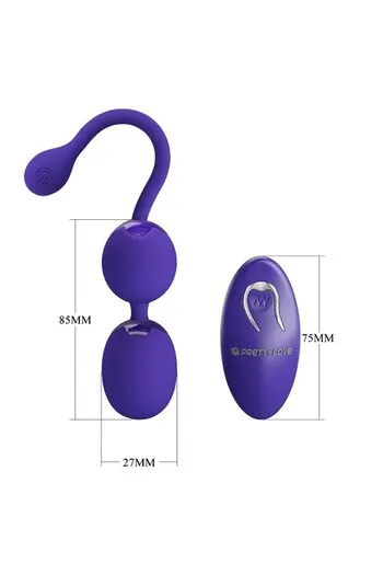 Remote Control Vibrating Balls - 12 Functions for Intimate Pleasure & Health