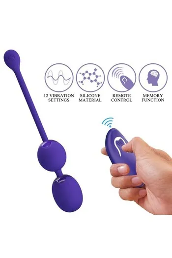 Remote Control Vibrating Balls - 12 Functions for Intimate Pleasure & Health