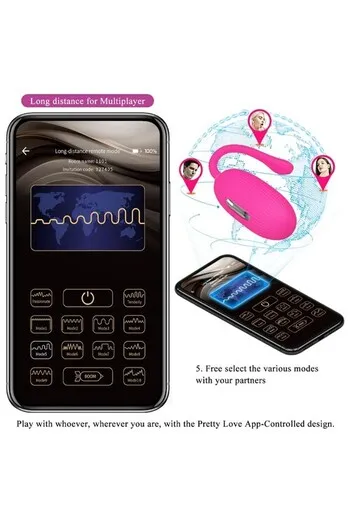 Uovo Vibrante Rosa con Controllo App - Pretty Love | Massima Soddisfazione