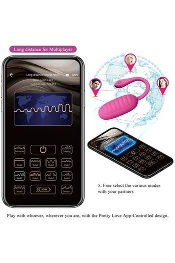 Huevo Vibrator: Hands-Free Pleasure with 12 Modes & App Control