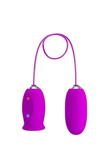 Dual Vibrating Egg with 12 Vibration Functions & 3 Licking Modes - Pretty Love