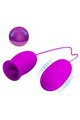 Dual Vibrating Egg with 12 Vibration Functions & 3 Licking Modes - Pretty Love
