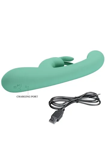 Rechargeable Rabbit Vibrator with Curved Shaft for G-Spot | Complete Sensual Experience