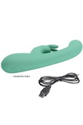 Vibratore Rabbit Ricaricabile con Ese Curvo per Punto G | Esperienza Sensuale Completa