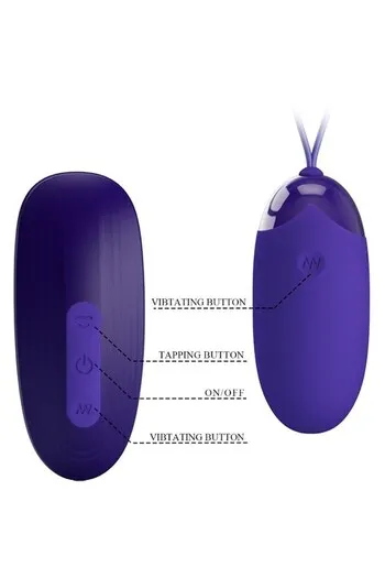 Rechargeable Vibrating Egg with Tapping Stimulation - Pretty Love