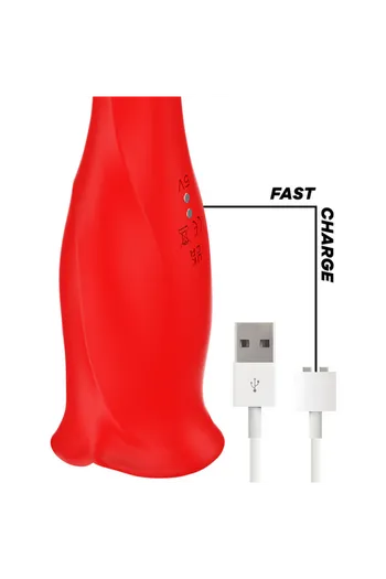 Stimolatore a forma di bocca con 20 modalità di piacere