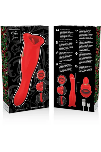 Stimolatore a forma di bocca con 20 modalità di piacere