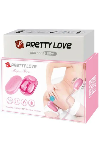 Magic Box: Vibro Uovo Ricaricabile con 12 Modi e Stimolatore a Percussione - Giocattolo Sensuale